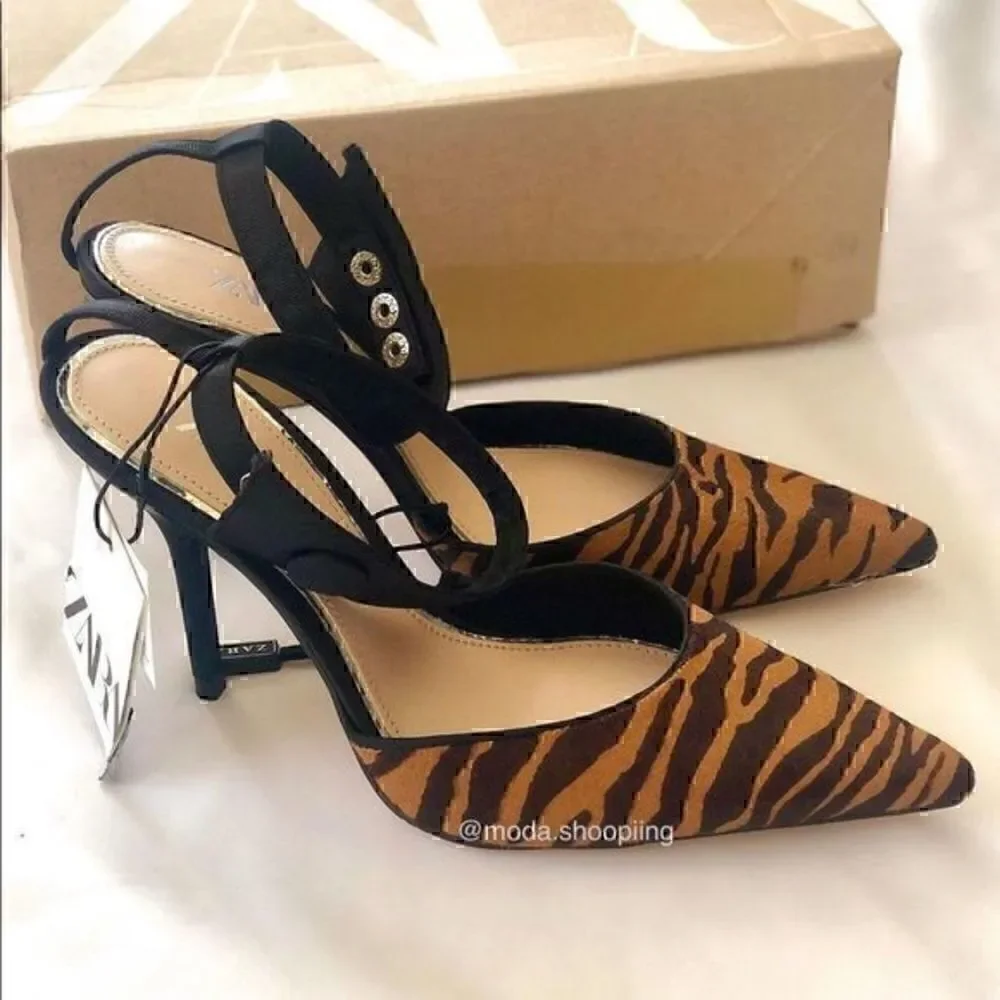 ZARA sling back heels